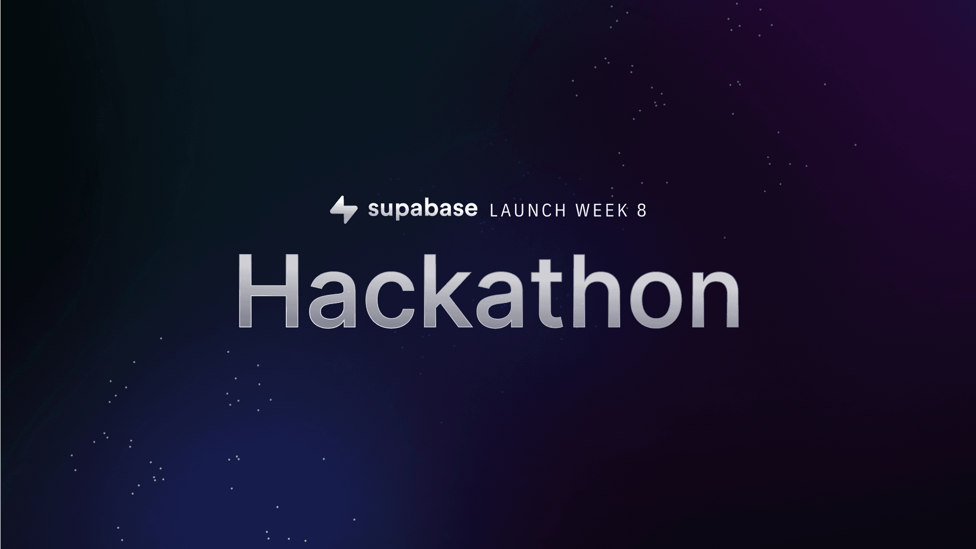 Supabase Launch Week 8 Hackathon